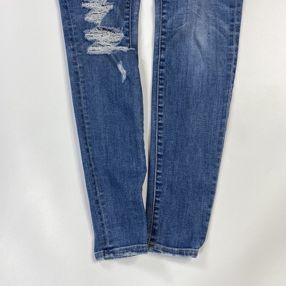 American Eagle Super Stretch X Hi-Rise Jegging Distressed Size 4 - Picture 4 of 14
